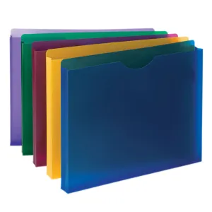 #31799 SMEAD POLY EXPANDING FILE POCKETS JACKETS 1 EXPANSION 10 PACK