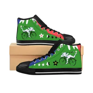 Albert Hofmann Bike Ride 1943 Shoes | High Top Canvas Sneakers
