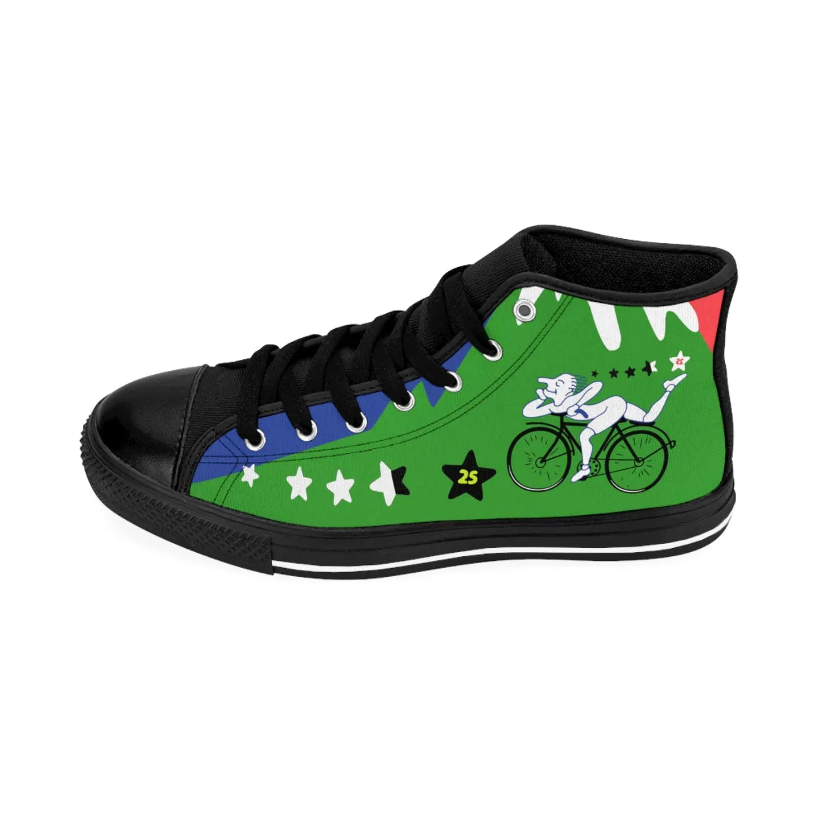 Albert Hofmann Bike Ride 1943 Shoes | High Top Canvas Sneakers