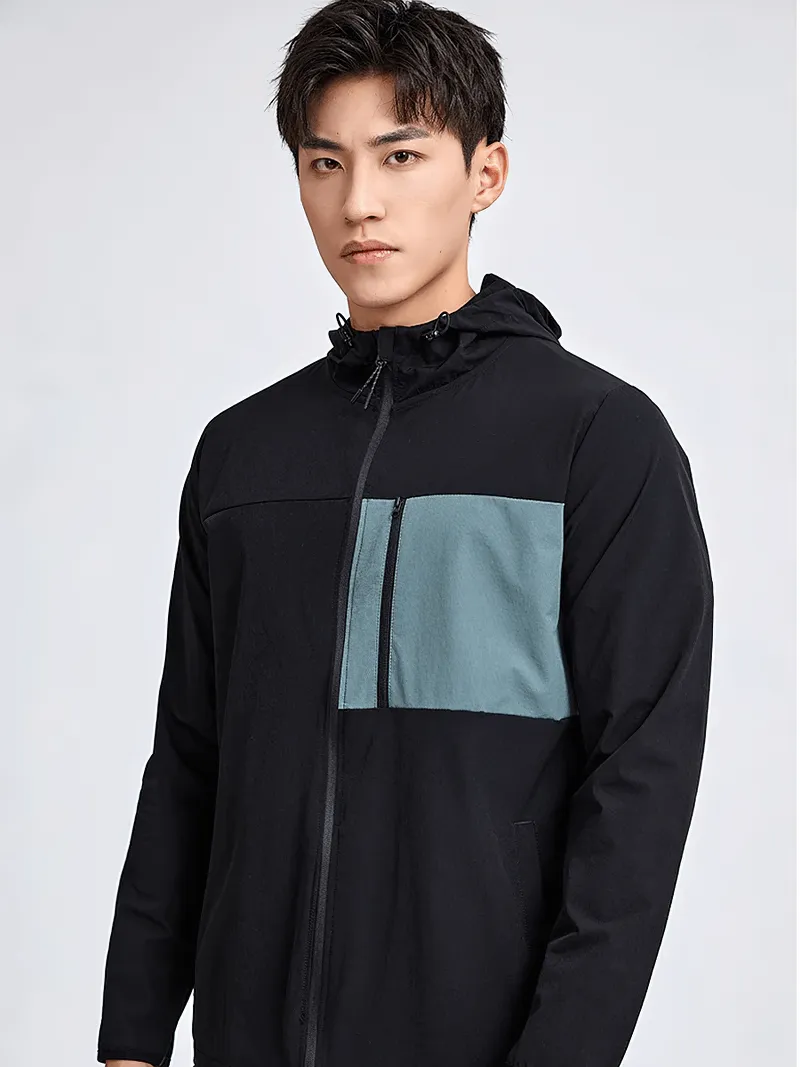 Athletic Windbreaker with Zip for Men - SF2010