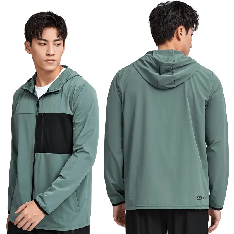 Athletic Windbreaker with Zip for Men - SF2010