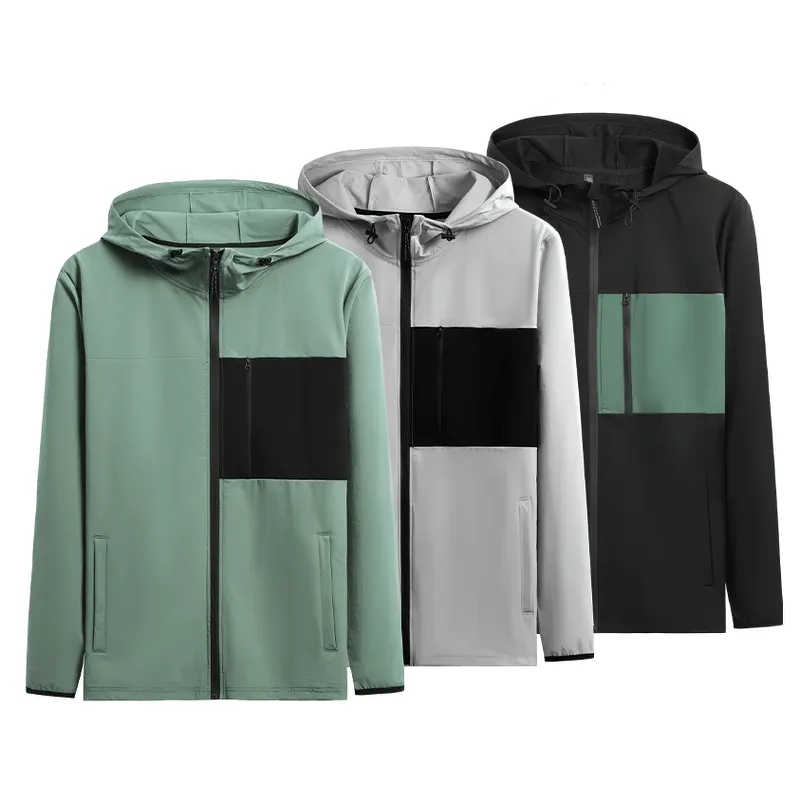 Athletic Windbreaker with Zip for Men - SF2010