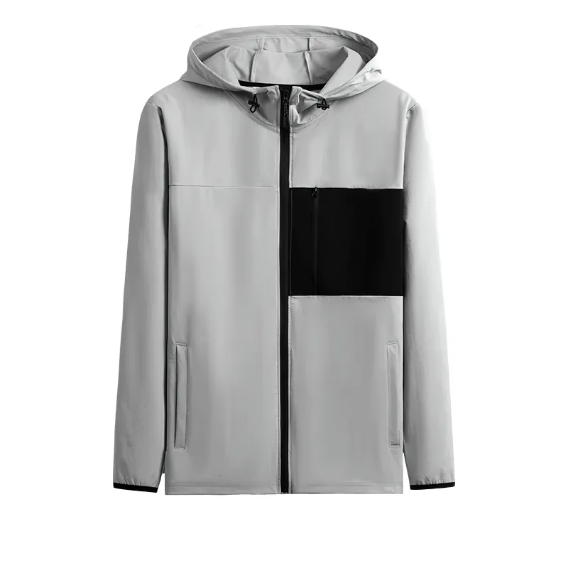Athletic Windbreaker with Zip for Men - SF2010