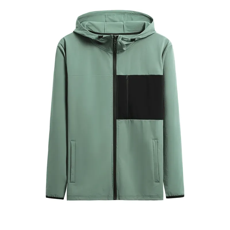 Athletic Windbreaker with Zip for Men - SF2010