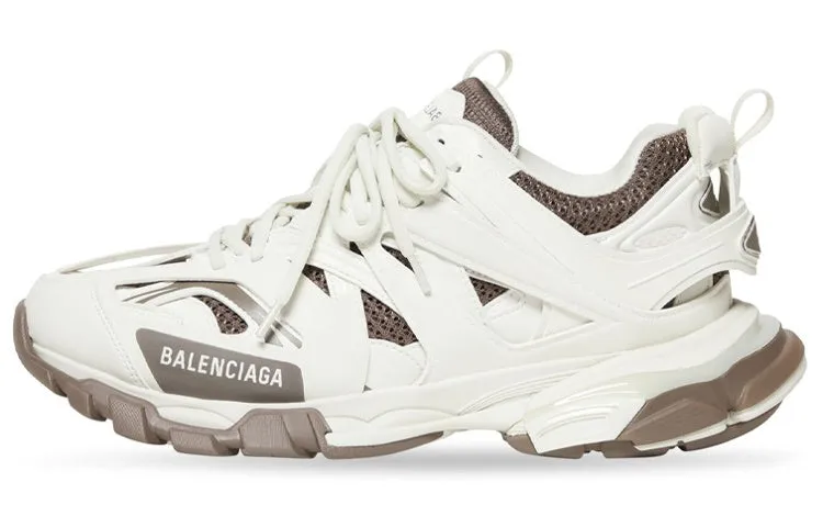 Balenciaga Track 1.0 Men Sneakers, White/Brown