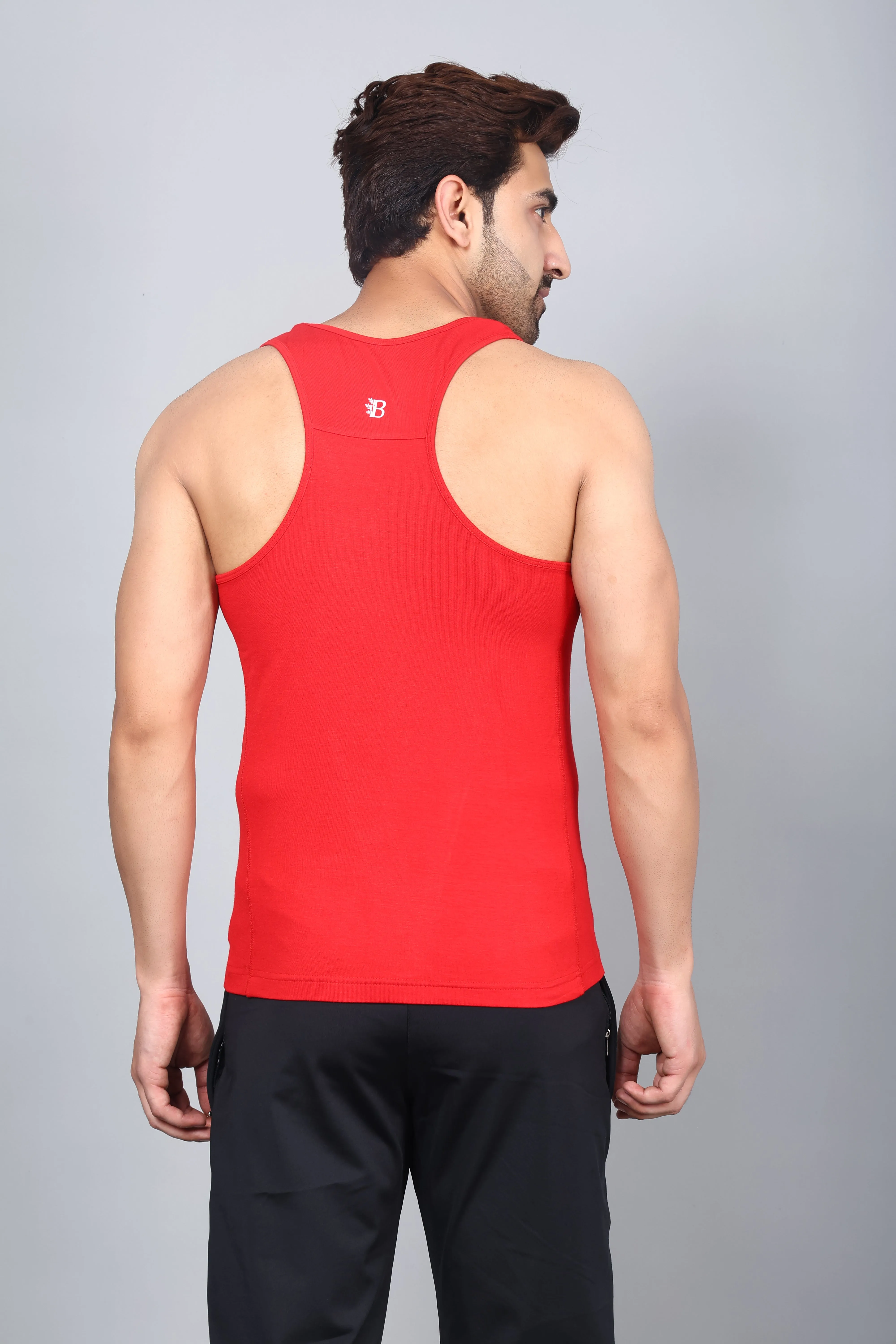 Bamboology Trends Bamboo Fabric Red Men's Runner Vest