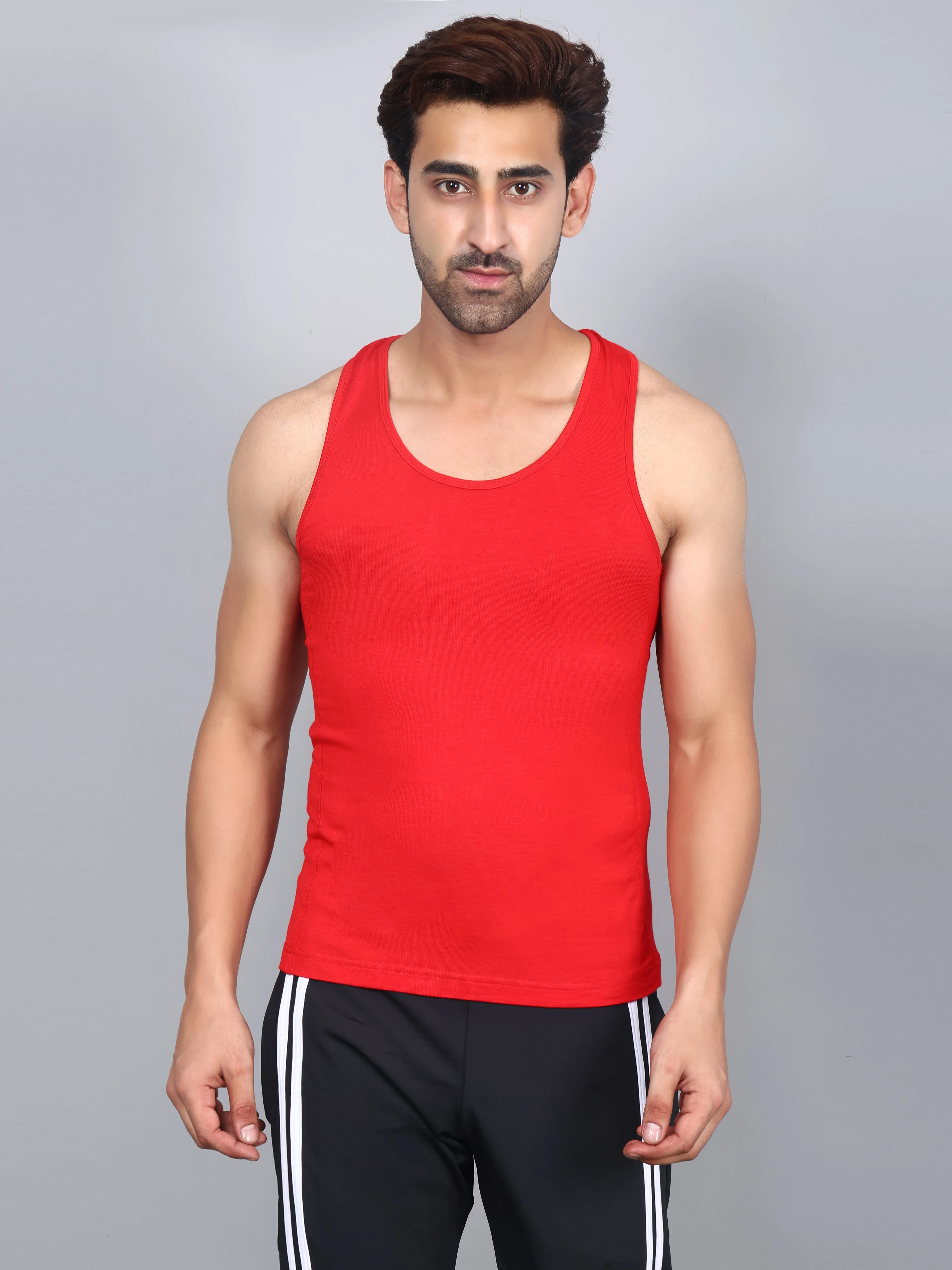 Bamboology Trends Bamboo Fabric Red Men's Runner Vest