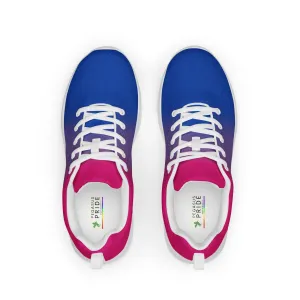 Bisexual Bi Pride Men’s Athletic Shoes in Ombre