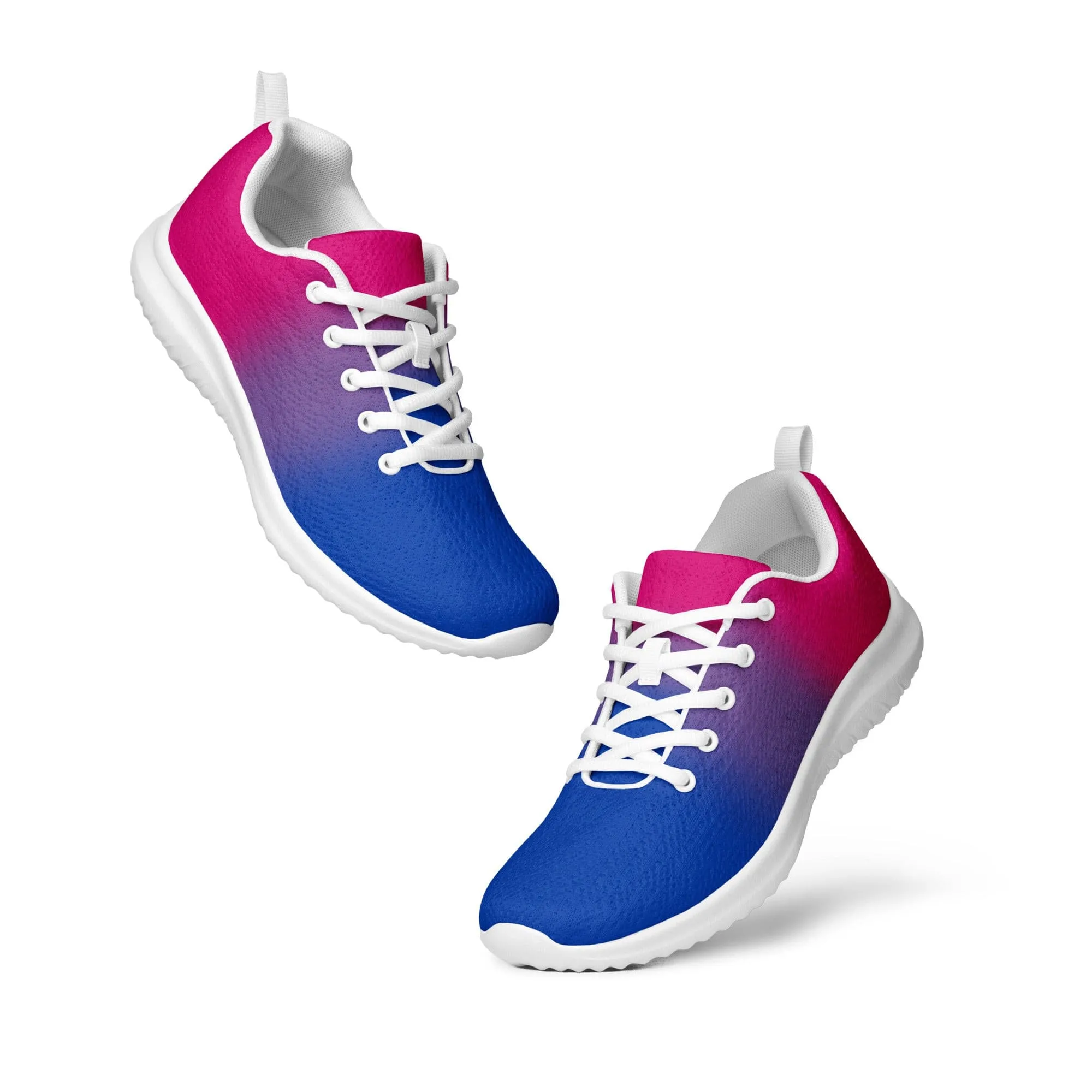 Bisexual Bi Pride Men’s Athletic Shoes in Ombre