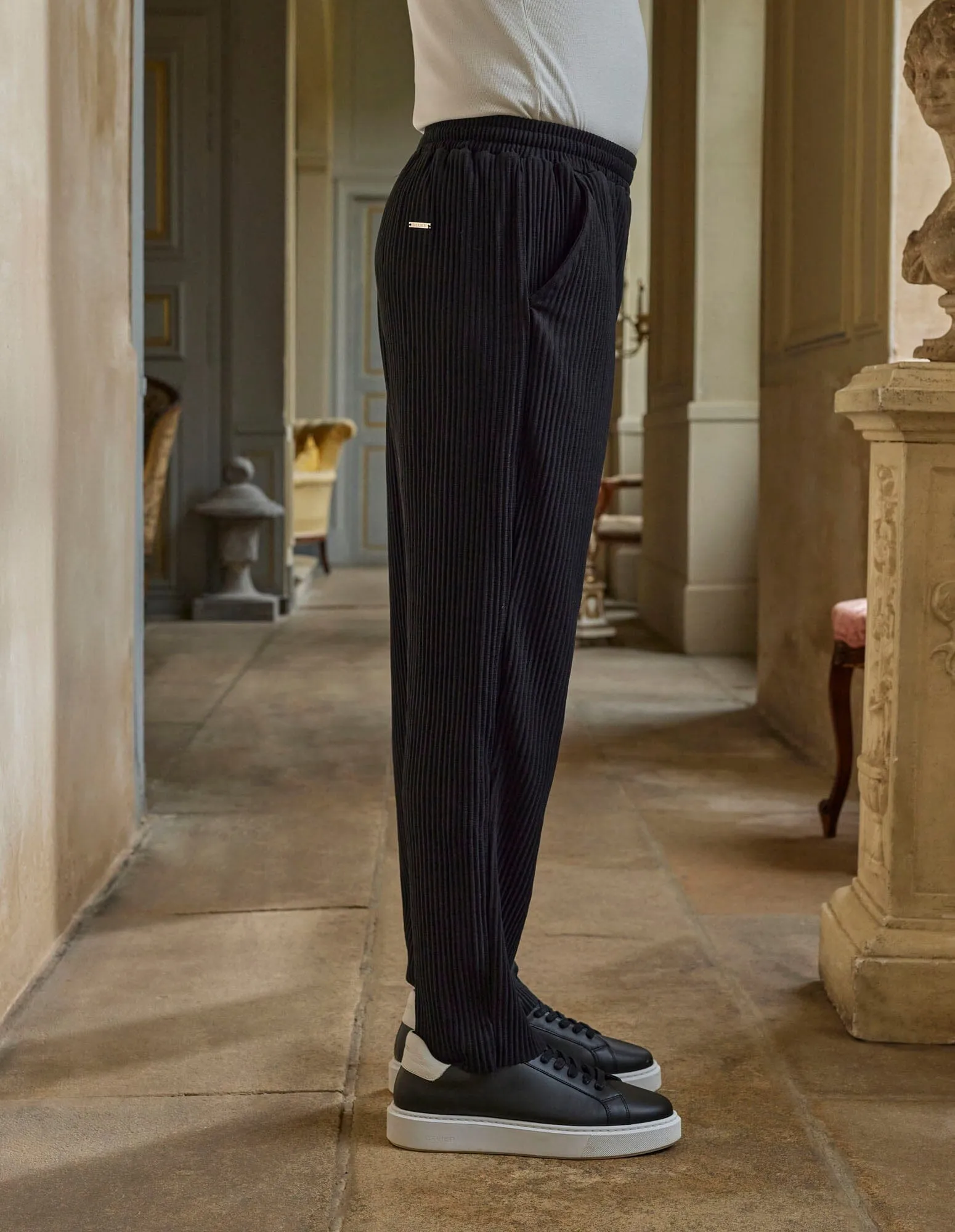 Black Pleated Trouser