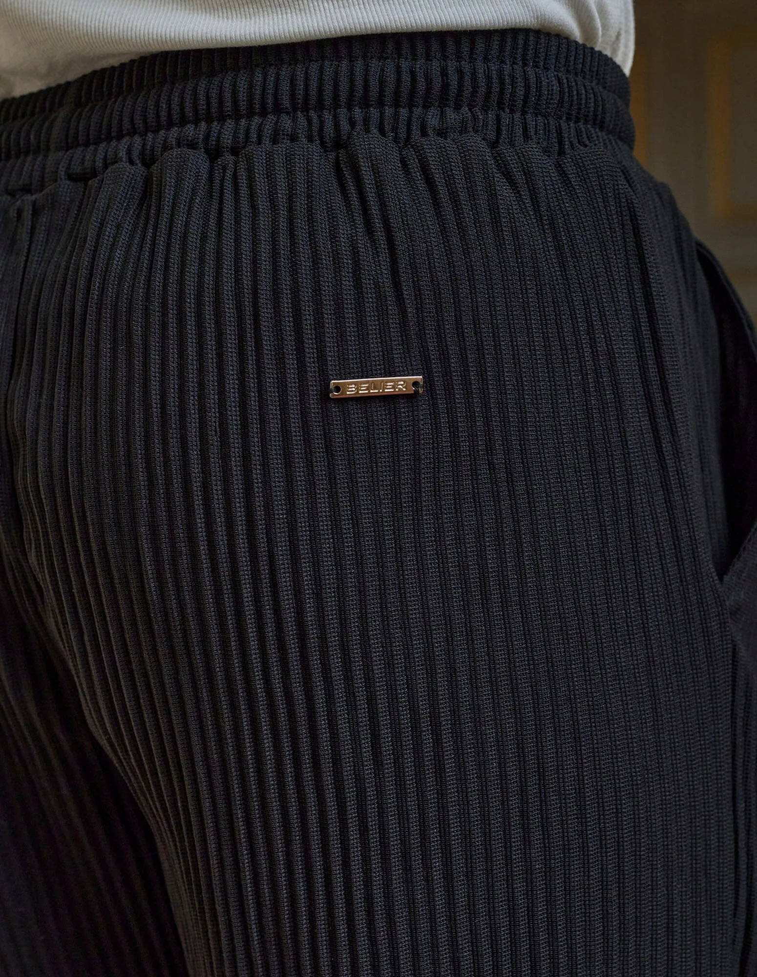 Black Pleated Trouser
