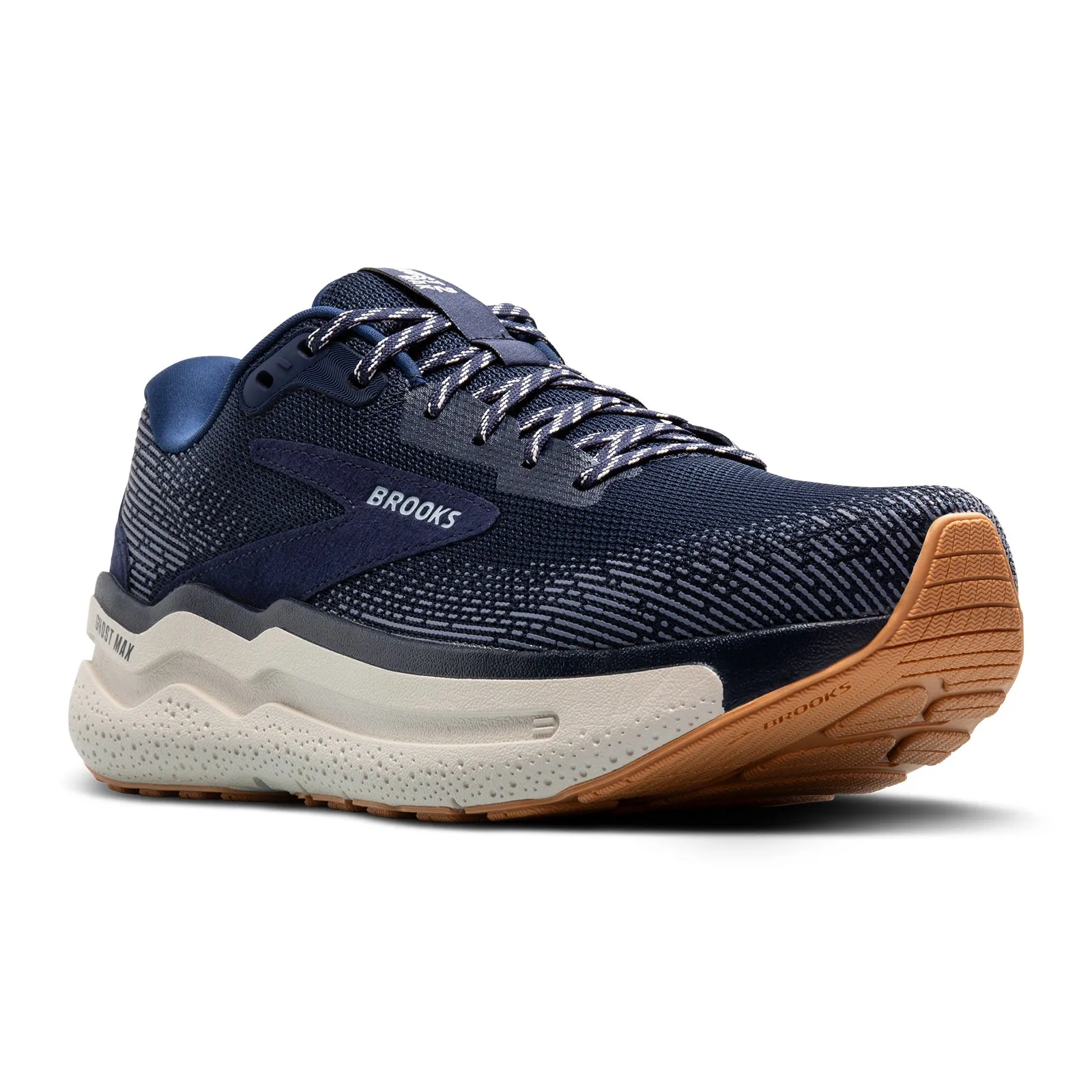 Brooks Ghost Max 2 Running Shoe (Men) - Peacoat/Stone/Biscuit