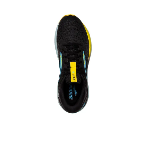 Brooks Men's Ghost 16 Black/Blue/Yellow