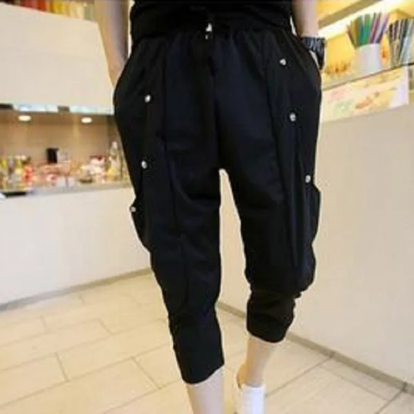 Casual Hip Hop Big Crotch Baggie Harem Pants