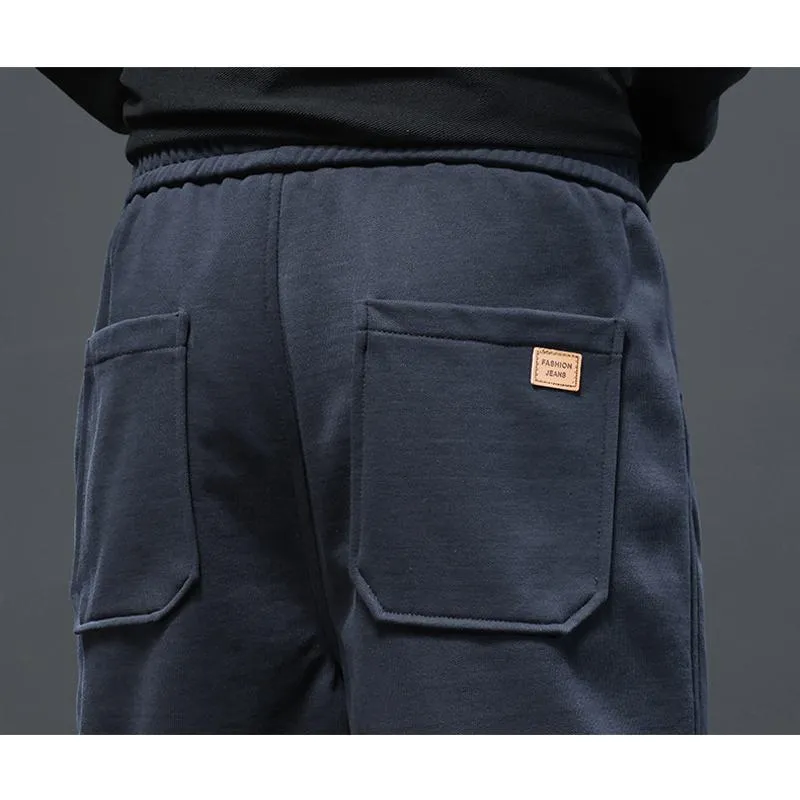 Casual Pure Cotton Knitted Loose Fit Pants