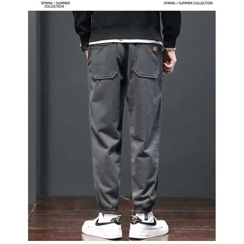 Casual Pure Cotton Knitted Loose Fit Pants