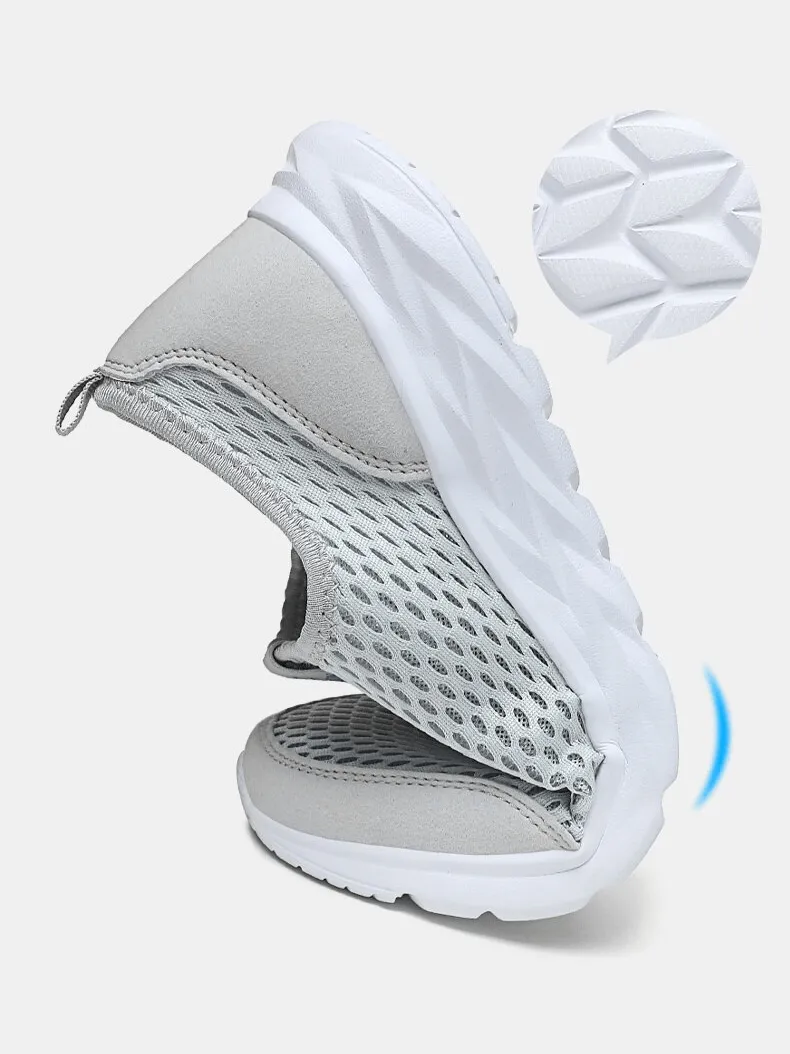 Casual Solid Color Light Mesh Shoes / Fashion Breathable Sneakers - SF1576