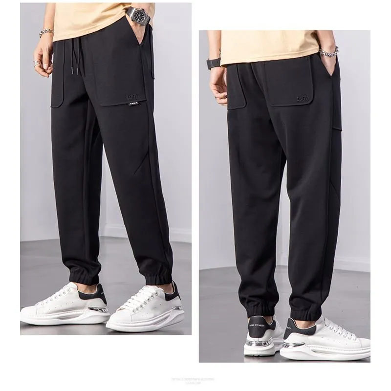 Casual Sports Tapered Simplicity Chic Versatile Pants