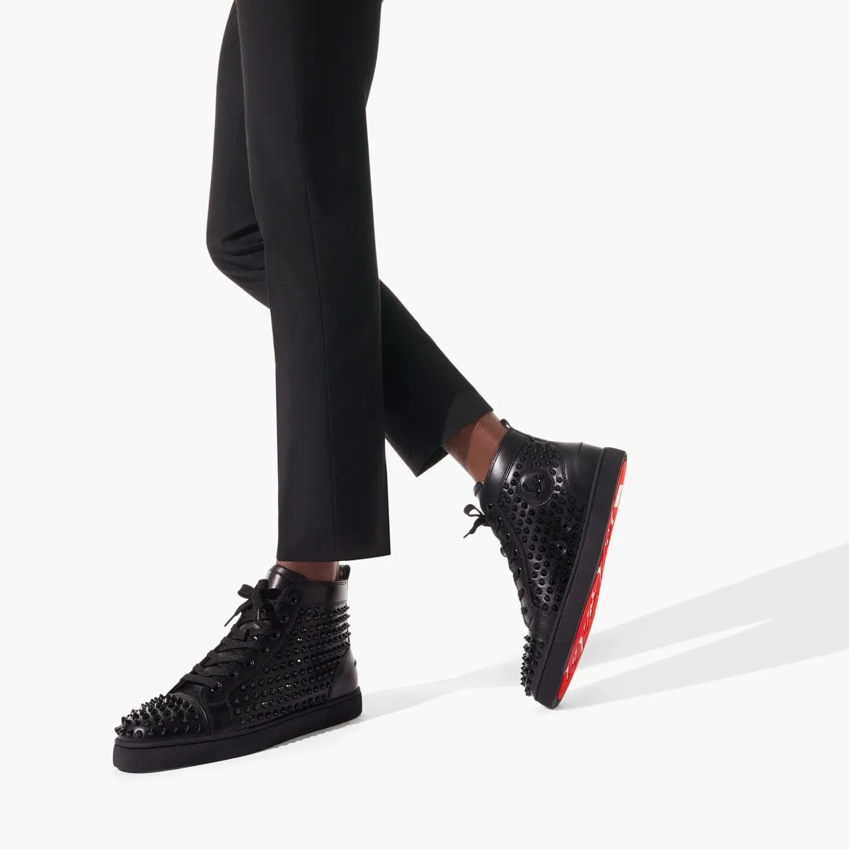 Christian Louboutin Skateboarding Men Sneakers, black
