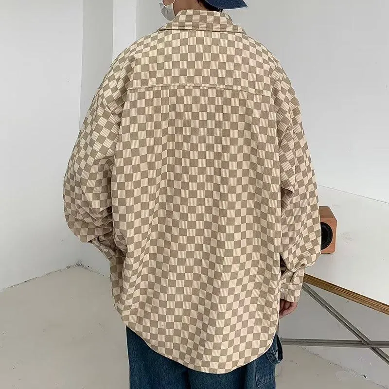 Cool Niche Corduroy Long Sleeve Shirt