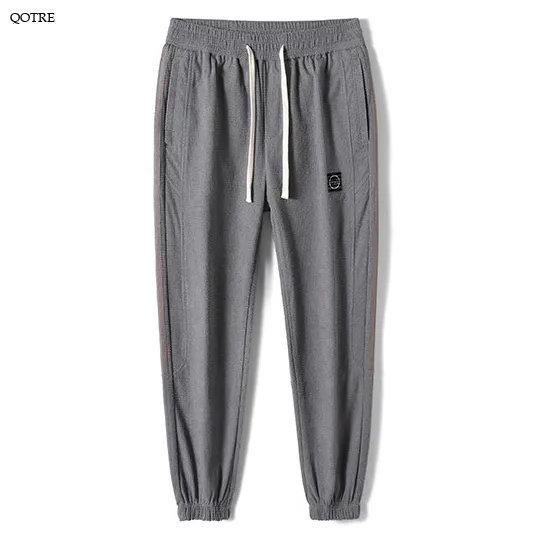 Corduroy Loose Fit Elasticity Elastic Waist Tapered Pants