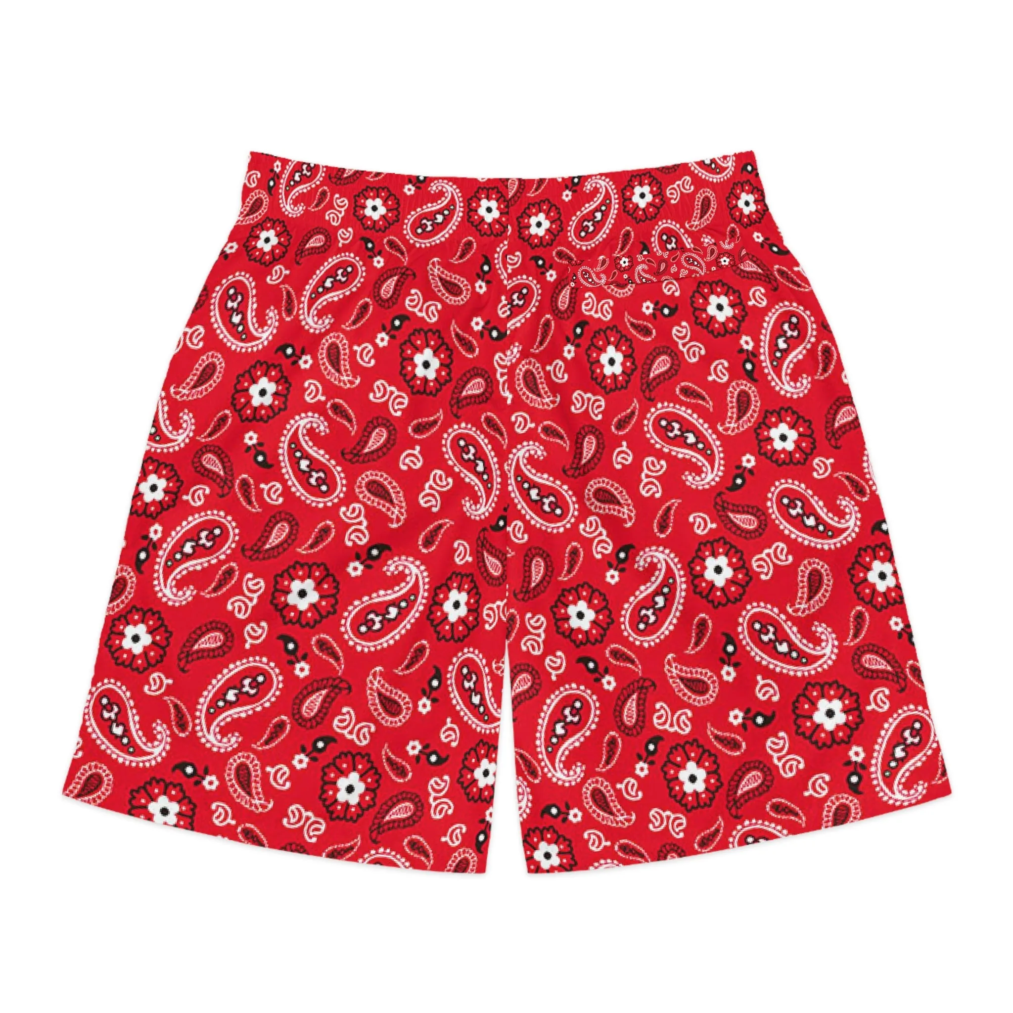 Crowgodshi Men's Red Colors Hawaiian Shorts