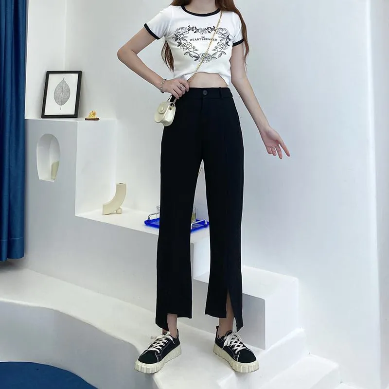 Draping Split Symmetrical Pants