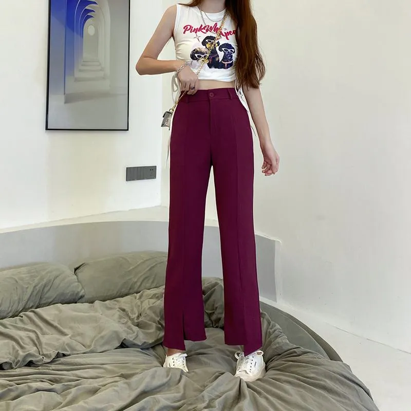 Draping Split Symmetrical Pants