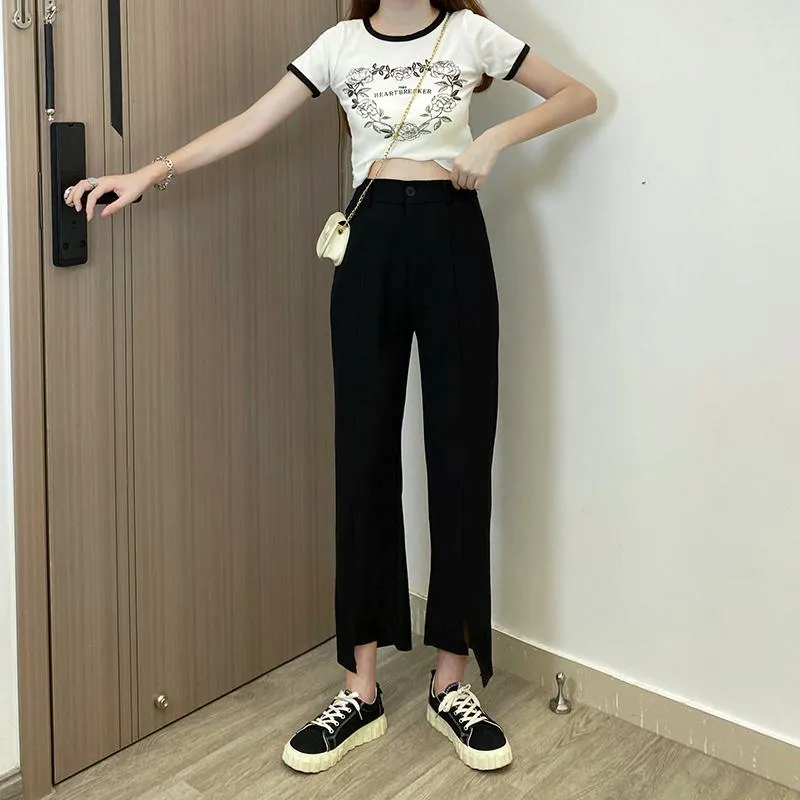Draping Split Symmetrical Pants
