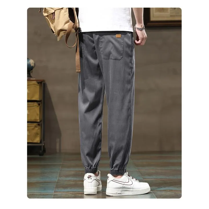 Elastic Waist Versatile Tencel Lyocell Thin Breathable Pants