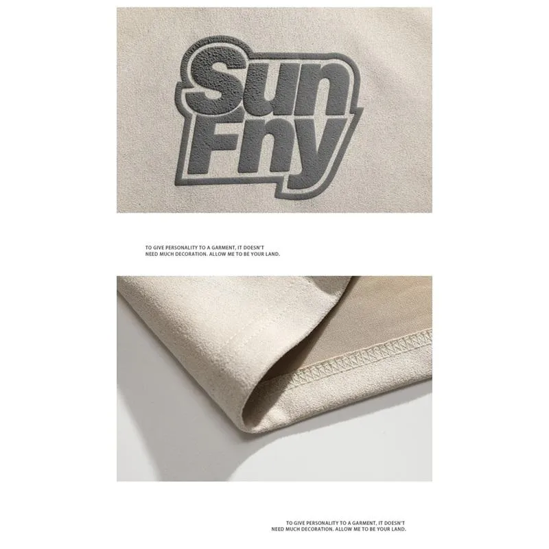 Elasticity Suede-Like Loose Fit Versatile Round Neck Short Sleeve Tee