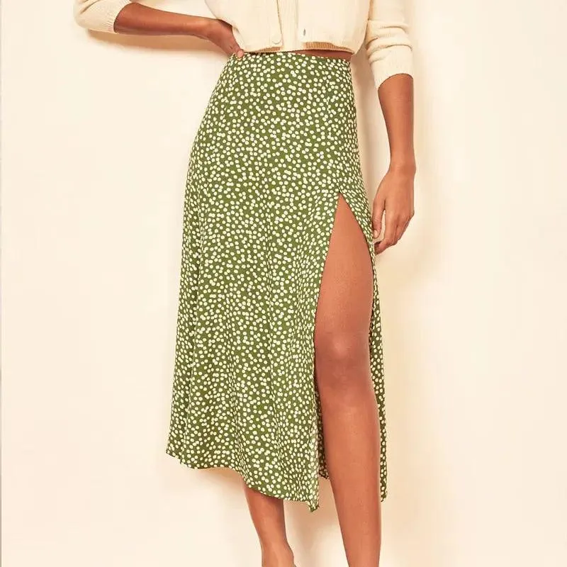 Fashion Vintage Skirt Polka Dot for Women