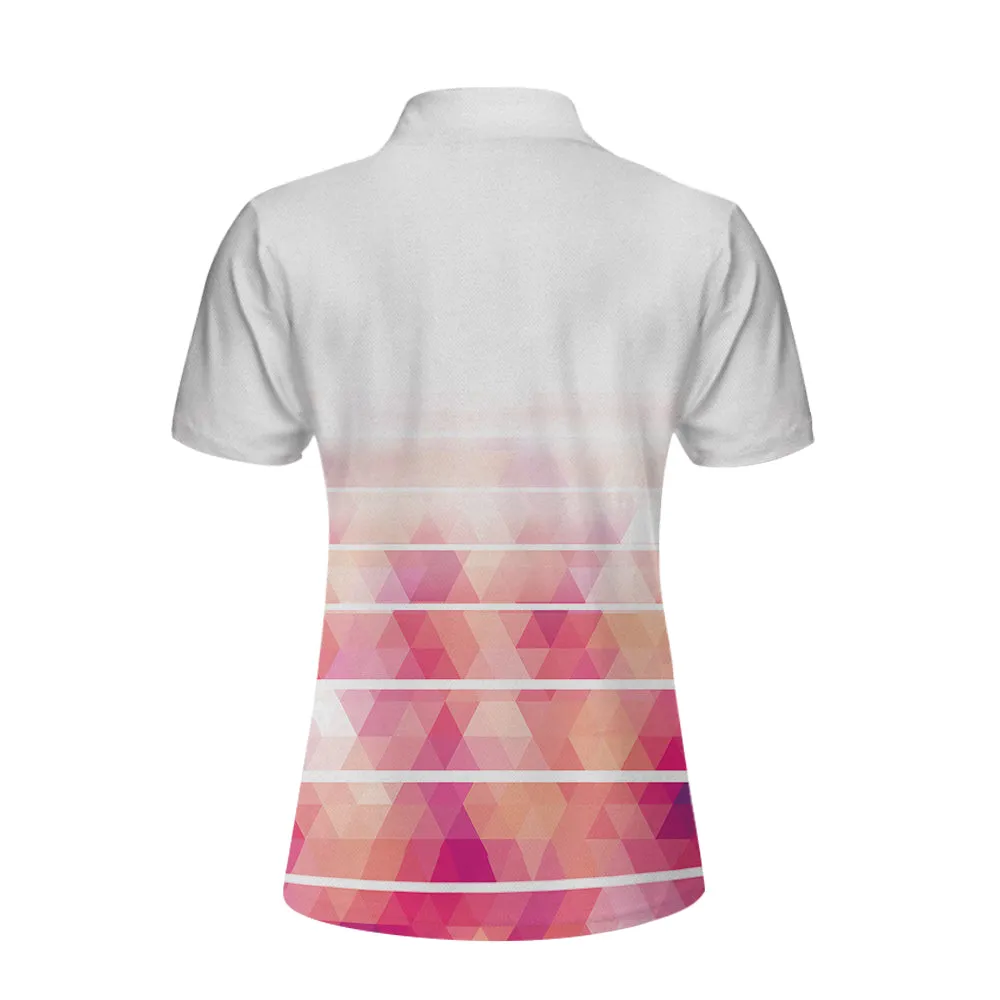 Girl Swinging Golf Club Short Sleeve Women Polo Shirt, Gift for Golf Lovers
