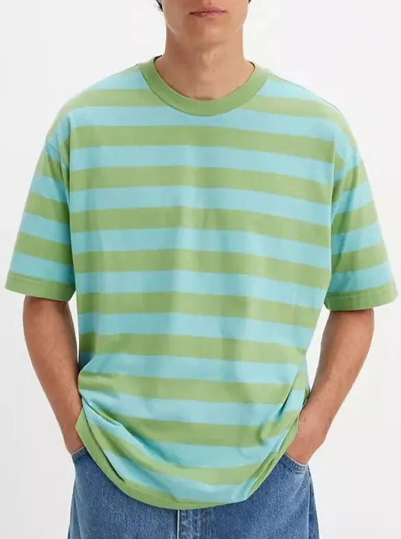 GRAPHIC BOXY T-SHIRT | THINKING ABOUT-BLUE GREY