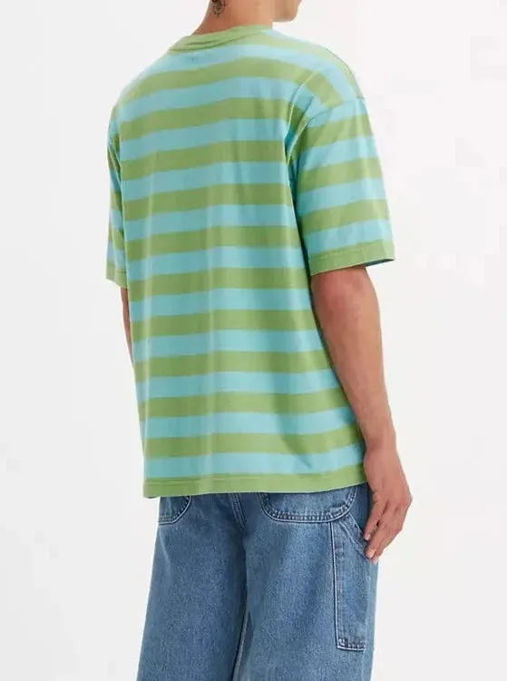 GRAPHIC BOXY T-SHIRT | THINKING ABOUT-BLUE GREY