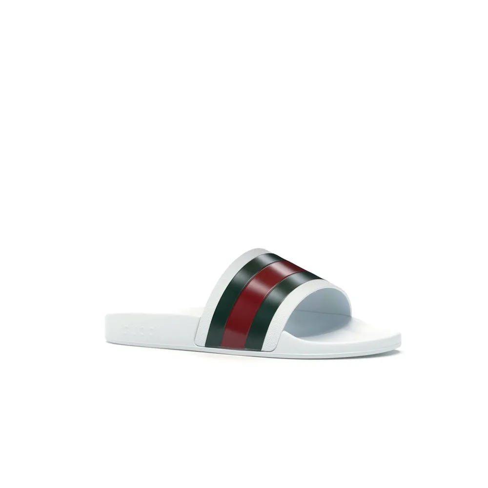 Gucci Pursuit Pool Slide White