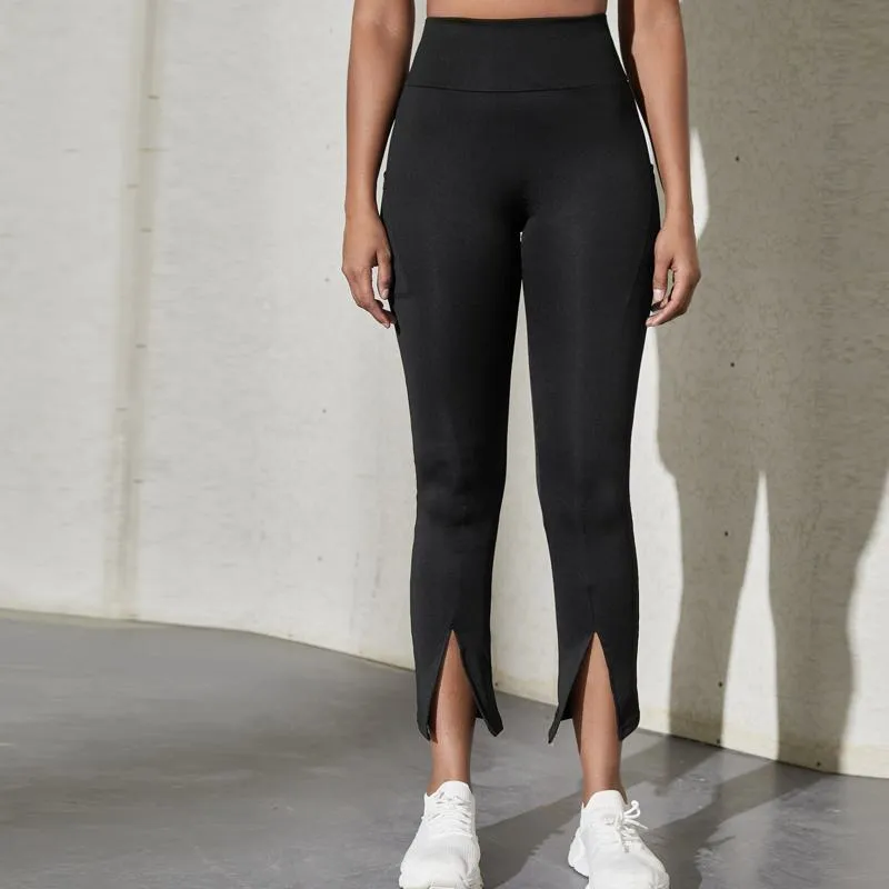High-Waisted Yoga Ankle Tight-Fitting Sports Slightly Wide Running Sports Leggings