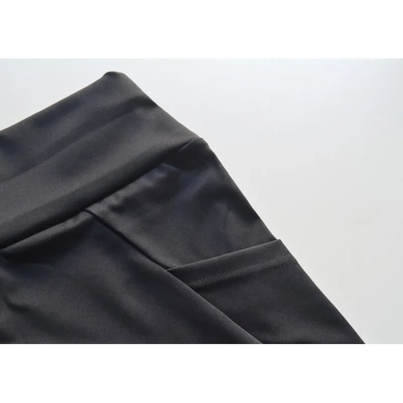 High-Waisted Yoga Ankle Tight-Fitting Sports Slightly Wide Running Sports Leggings