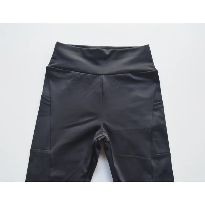 High-Waisted Yoga Ankle Tight-Fitting Sports Slightly Wide Running Sports Leggings