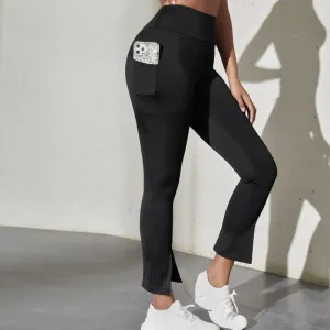 High-Waisted Yoga Ankle Tight-Fitting Sports Slightly Wide Running Sports Leggings
