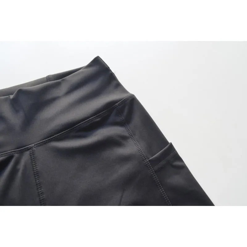 High-Waisted Yoga Tight-Fitting Fitness Pocket Running Sports Leggings