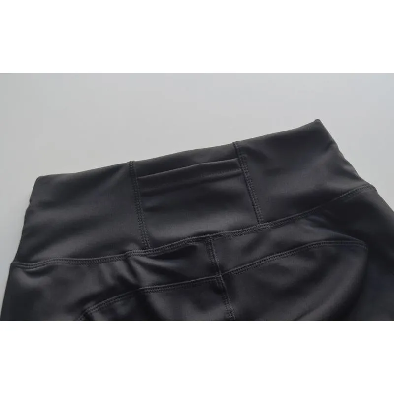 High-Waisted Yoga Tight-Fitting Fitness Pocket Running Sports Leggings