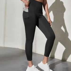 High-Waisted Yoga Tight-Fitting Fitness Pocket Running Sports Leggings