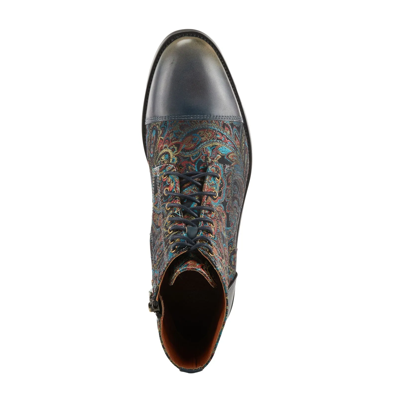 L'Artiste Berger Ankle Boot (Men) - Blue Multi