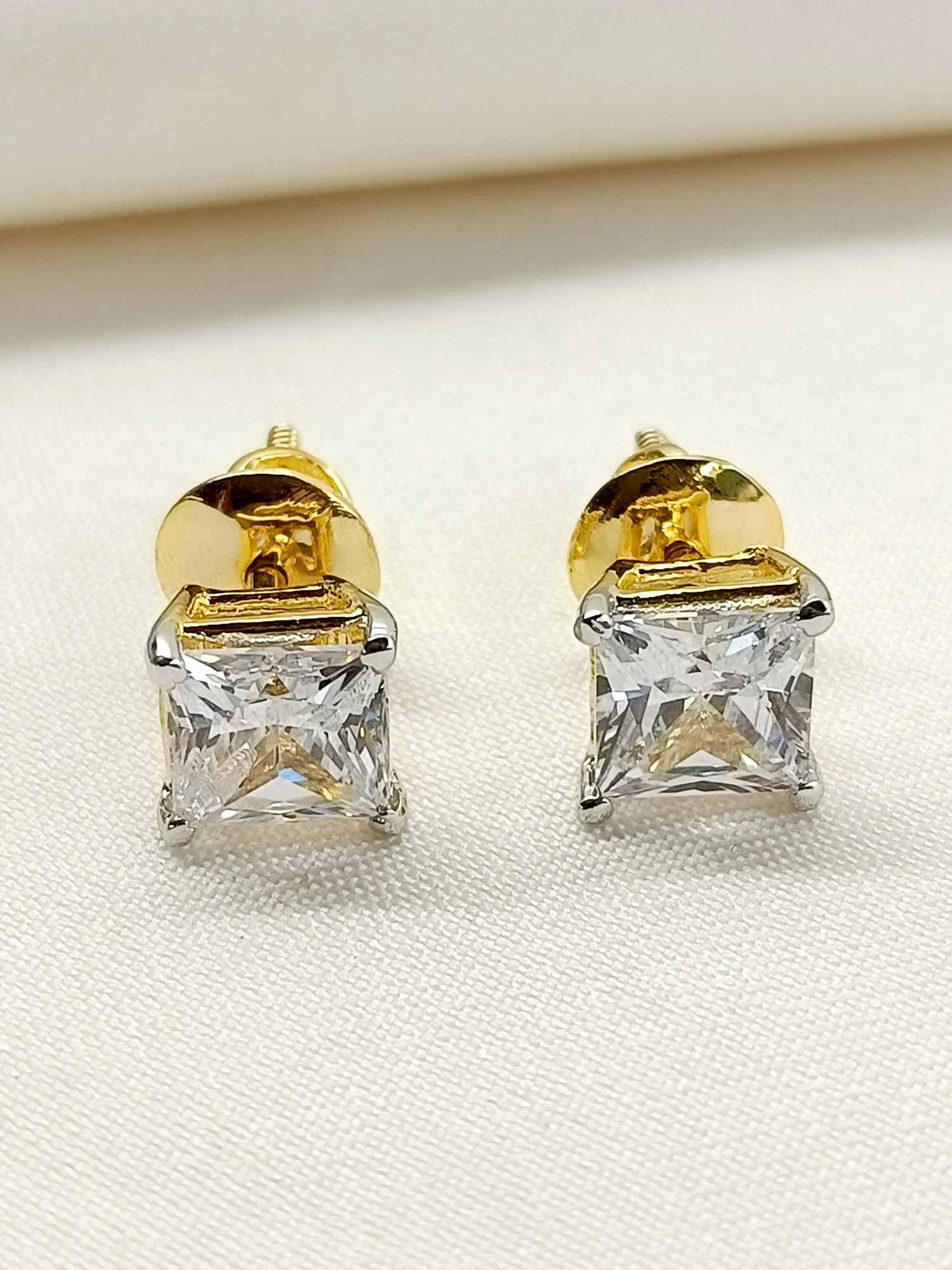 Lubna 92.5 Silver Swarovski Stone Tops
