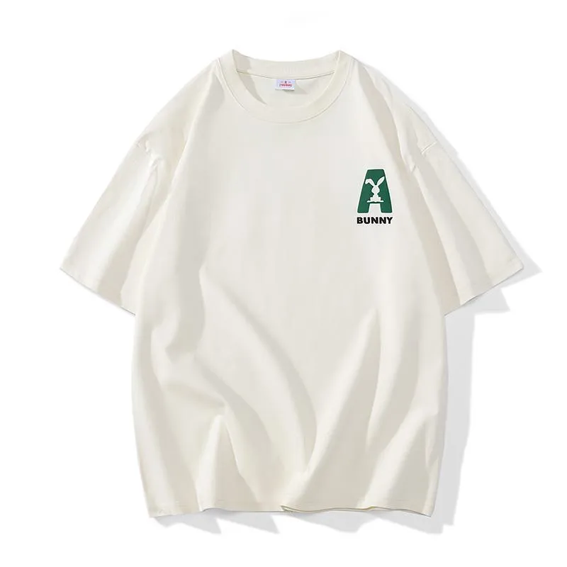 Men's T-Shirt Pure Cotton Loose-Fit Print Short Sleeve Tee