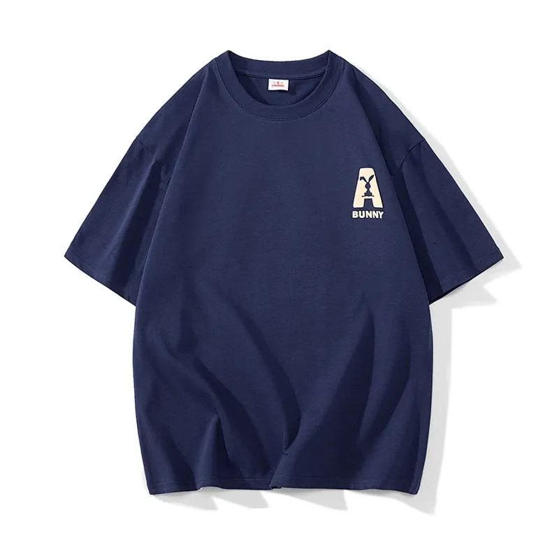 Men's T-Shirt Pure Cotton Loose-Fit Print Short Sleeve Tee