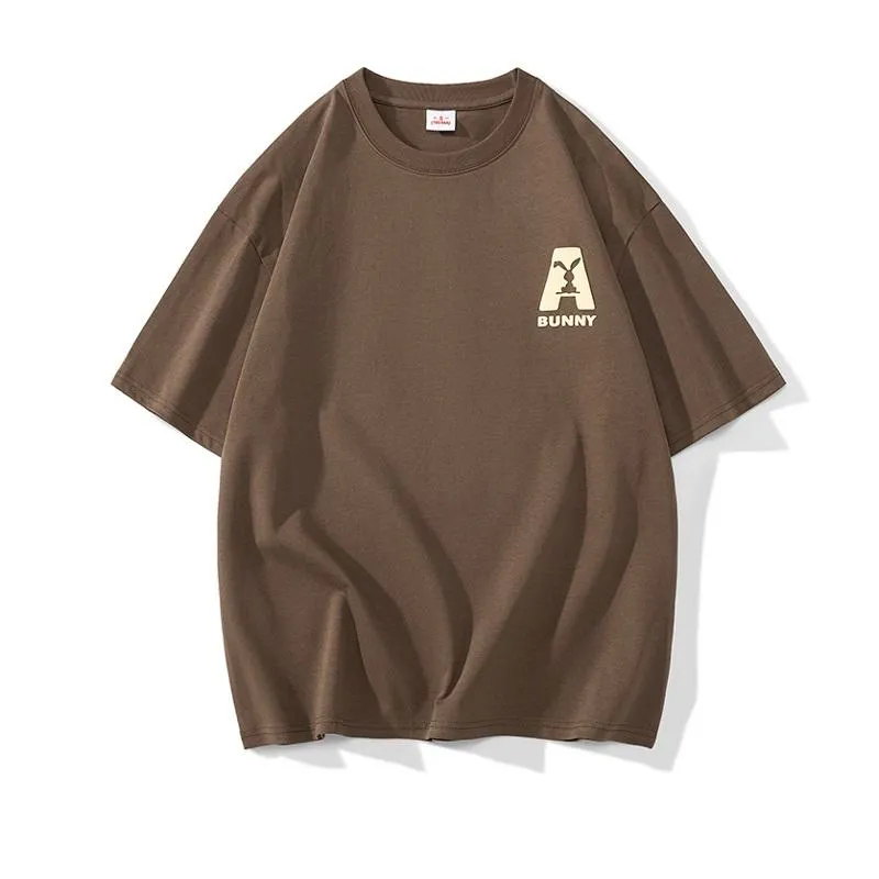 Men's T-Shirt Pure Cotton Loose-Fit Print Short Sleeve Tee