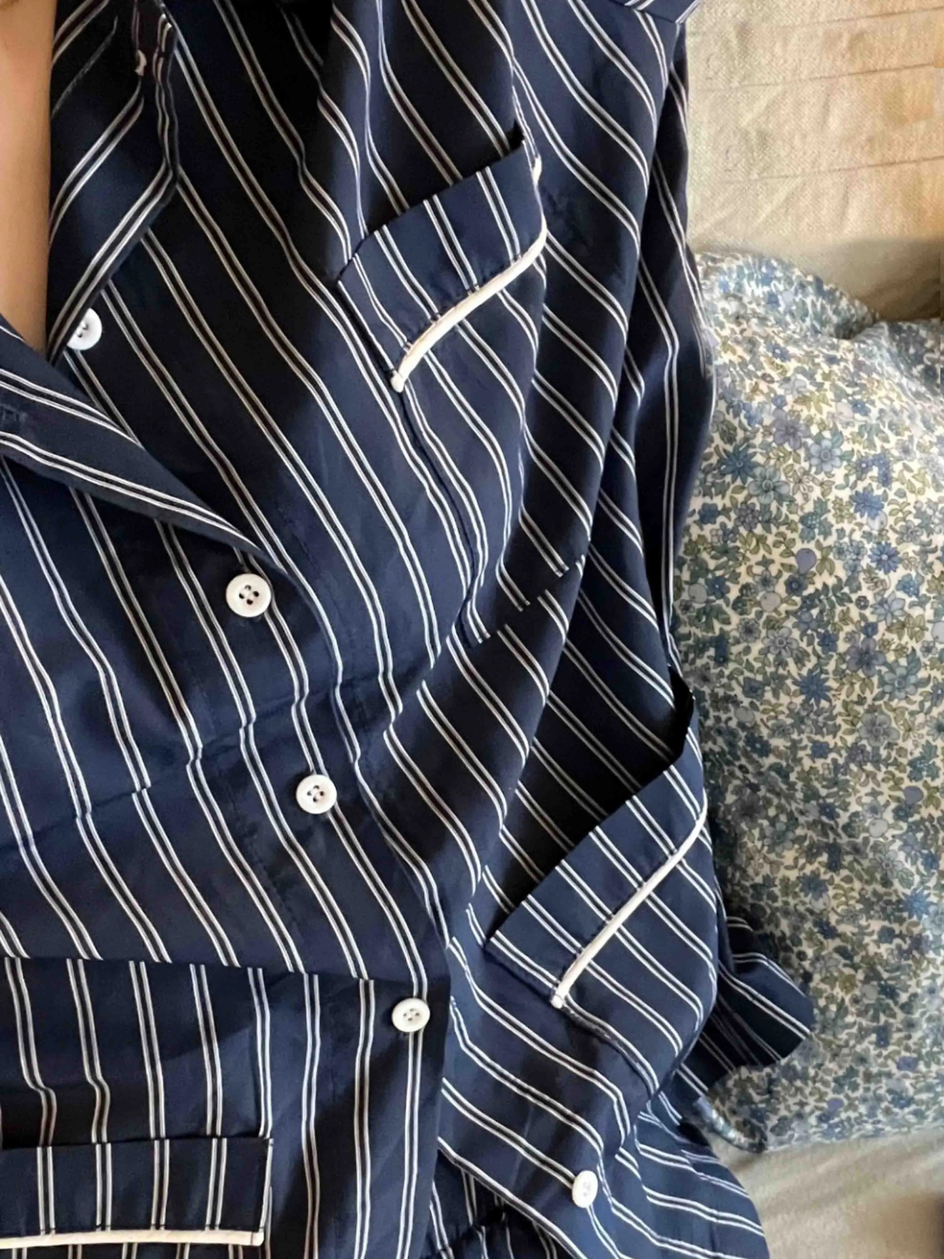 NEEDLE STRIPE PYJAMAS SET