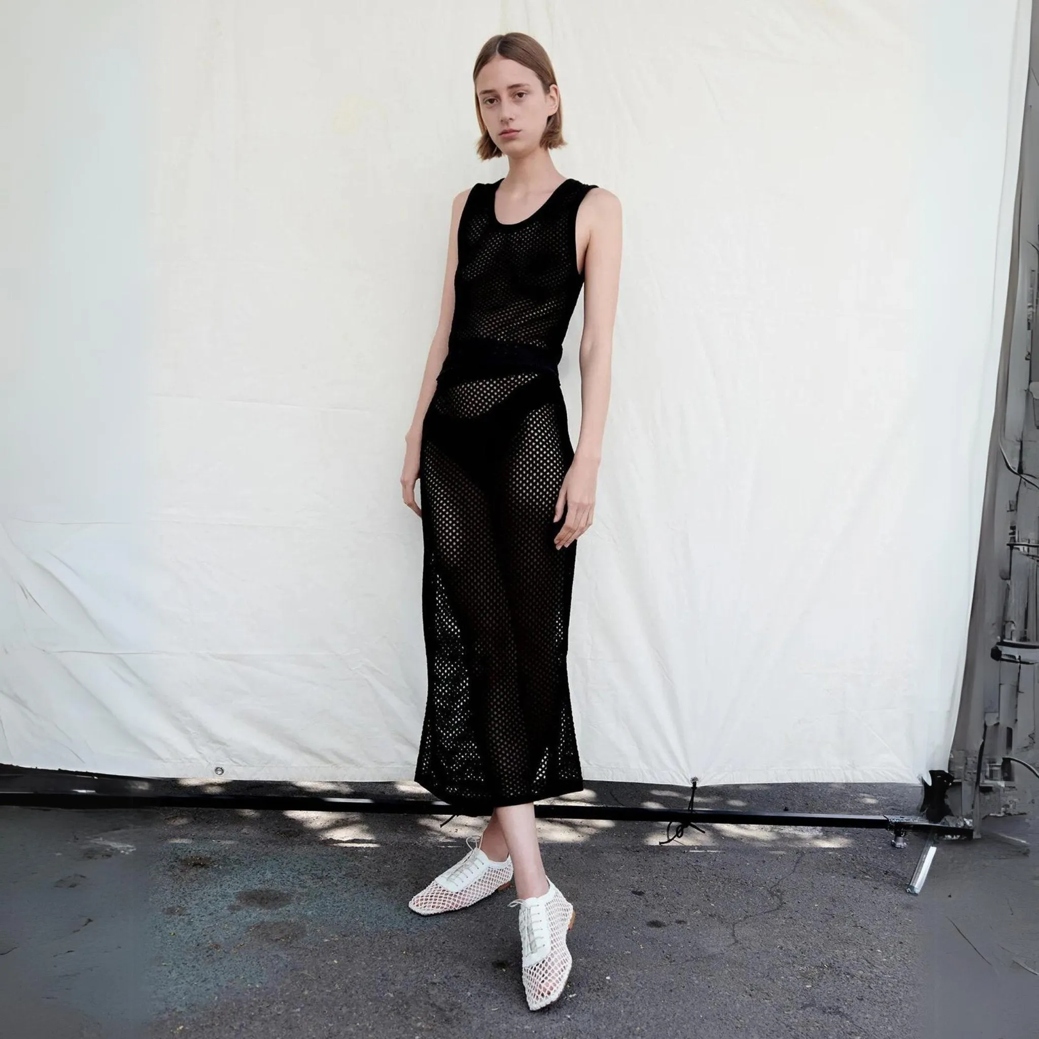 Net Skirt Black